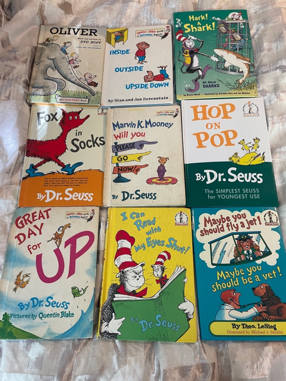 Lot of 9 Classic Children’s Books Featuring Dr. Seuss Titles some vintage